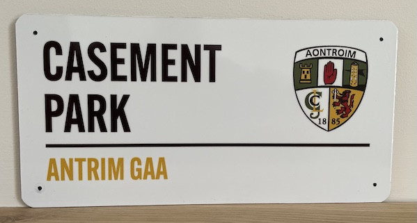 Fundraiser: Limited Edition Casement Park Road Sign (English)